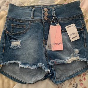 NWT Raw denim surfer shorts, size 5